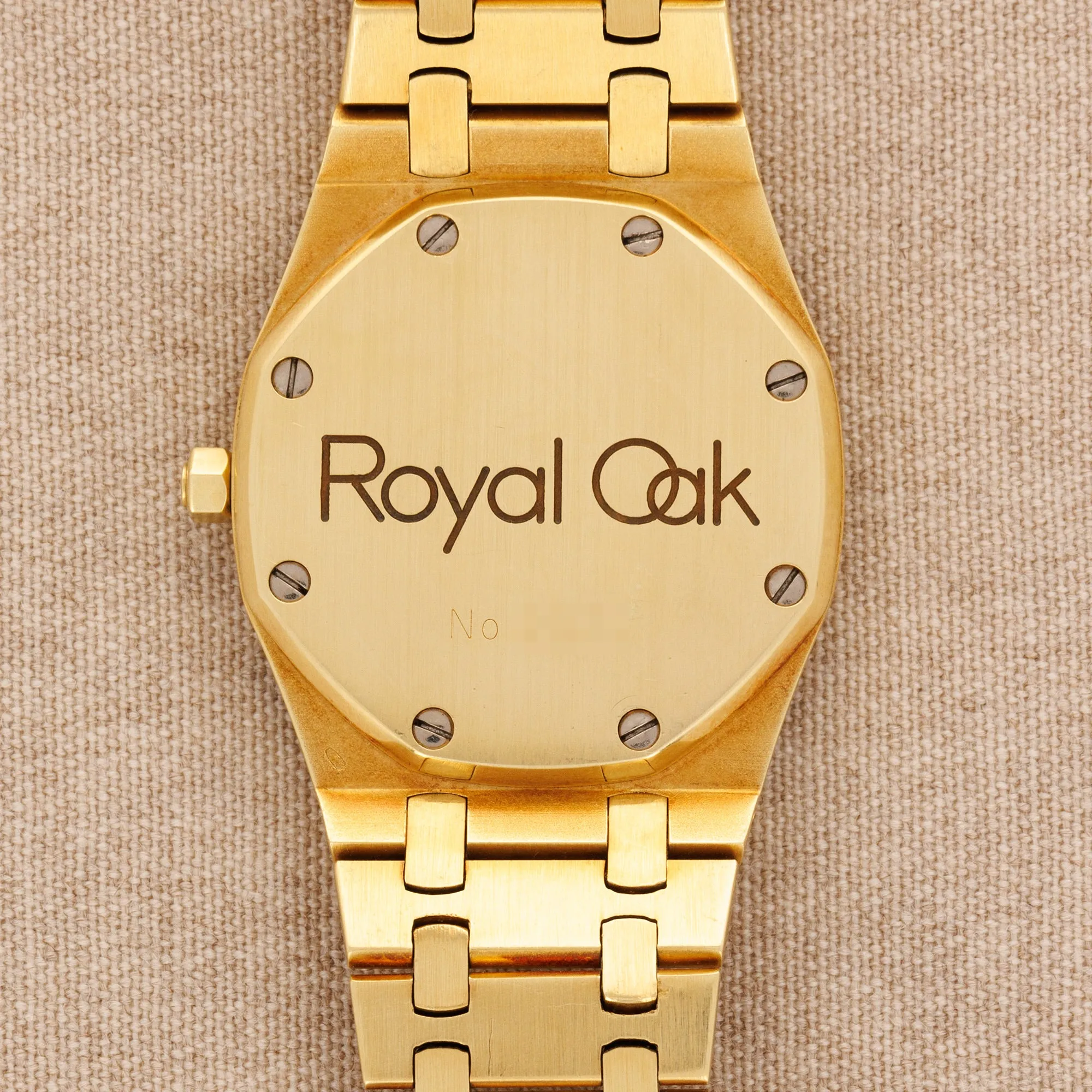Audemars Piguet Yellow Gold Royal Oak Watch Ref. 4100 with Tropical Dial