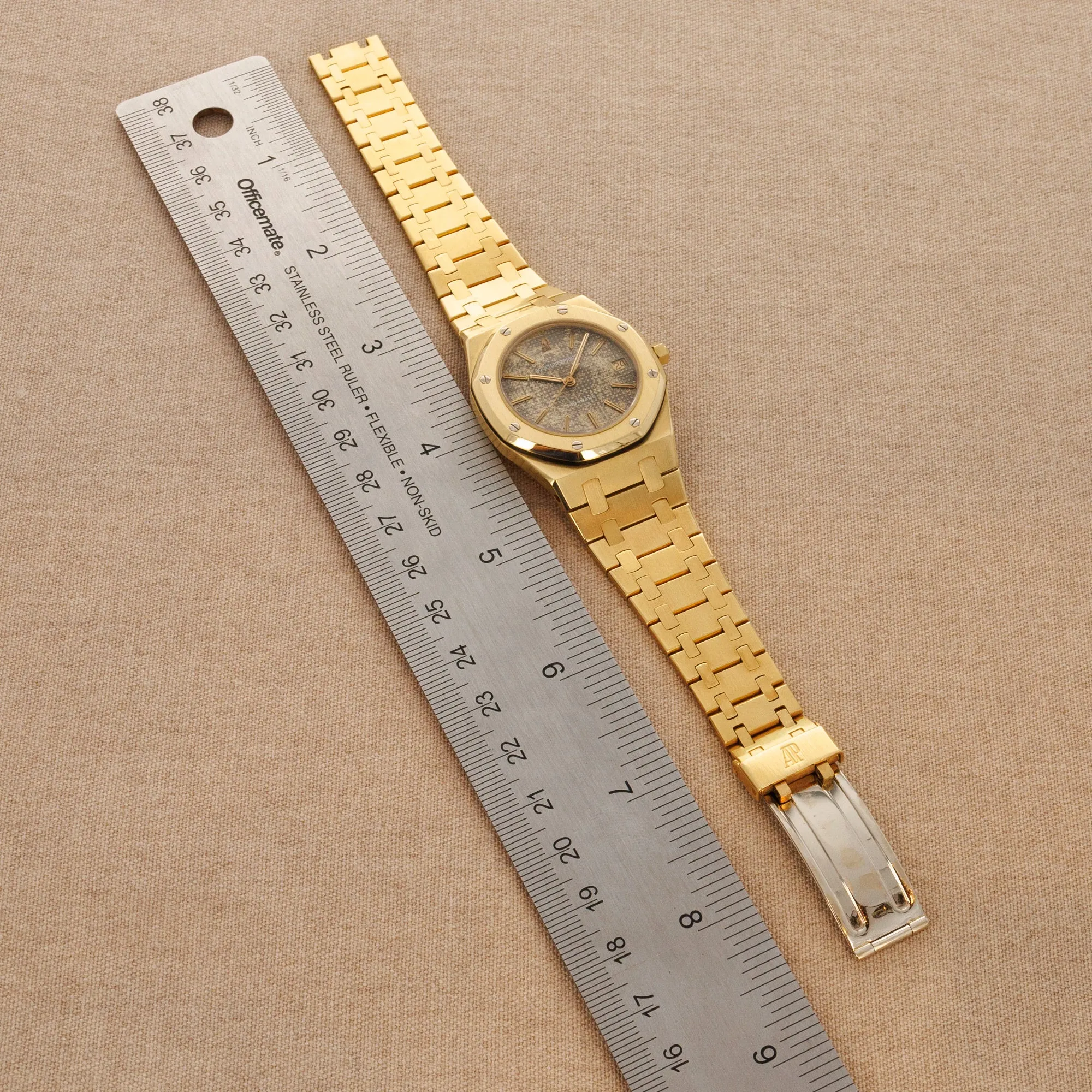Audemars Piguet Yellow Gold Royal Oak Watch Ref. 4100 with Tropical Dial