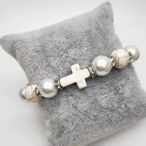 Beaded Cross Bracelet