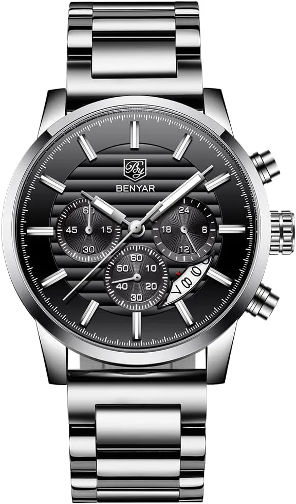 BENYAR Quartz Chronograph Waterproof Watches