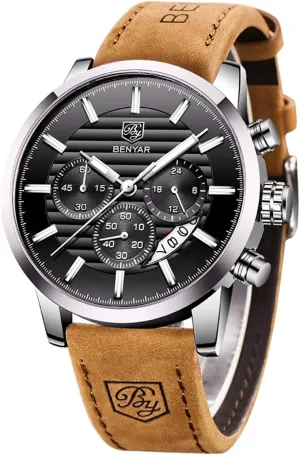 BENYAR Quartz Chronograph Waterproof Watches