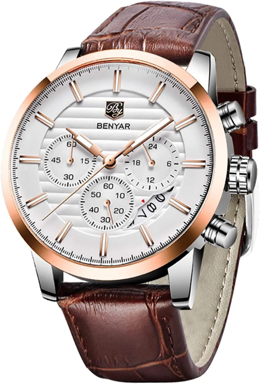 BENYAR Quartz Chronograph Waterproof Watches