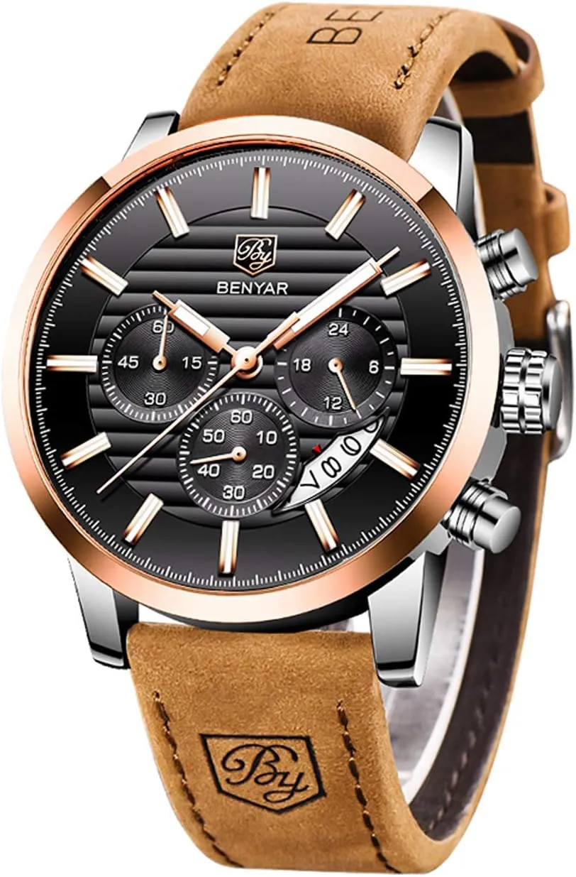 BENYAR Quartz Chronograph Waterproof Watches