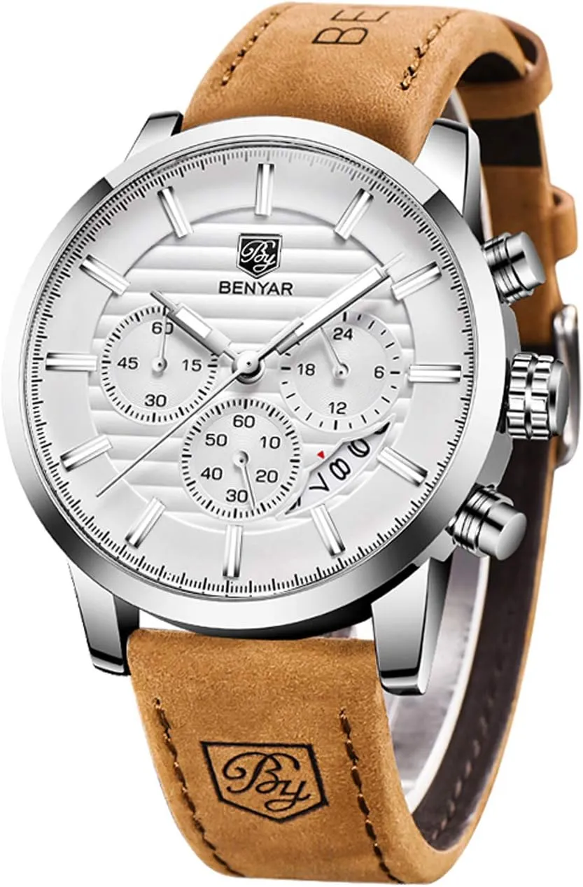 BENYAR Quartz Chronograph Waterproof Watches