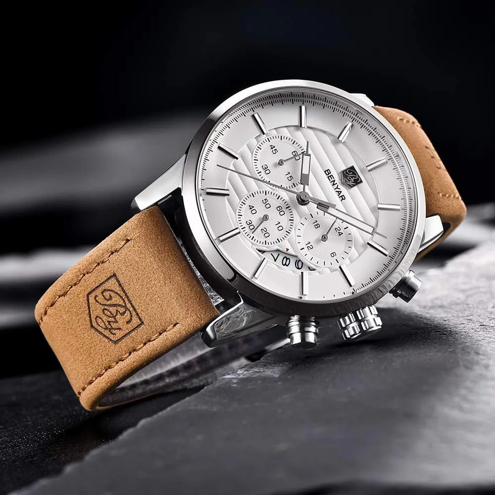 BENYAR Quartz Chronograph Waterproof Watches