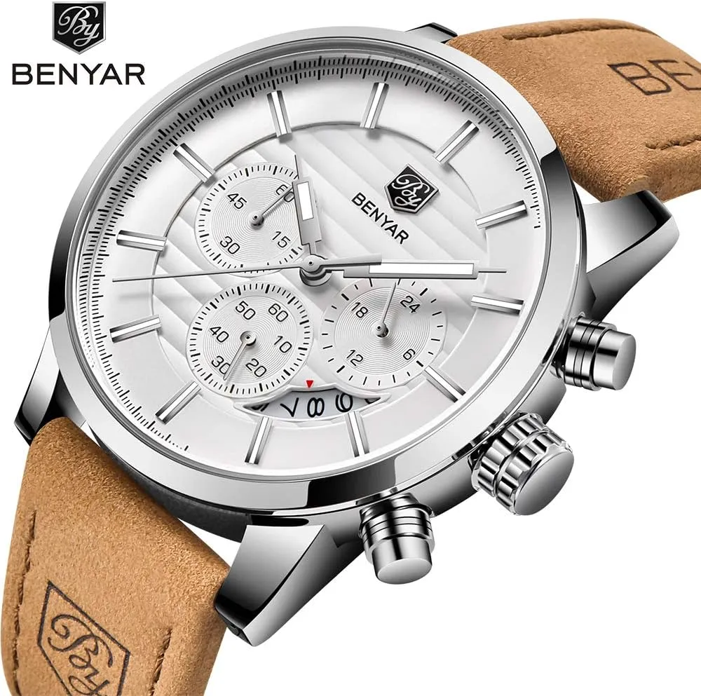BENYAR Quartz Chronograph Waterproof Watches