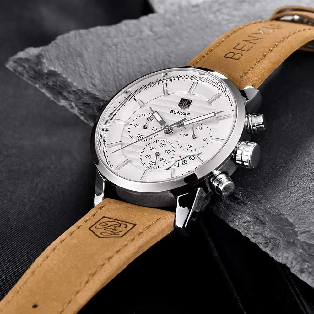 BENYAR Quartz Chronograph Waterproof Watches