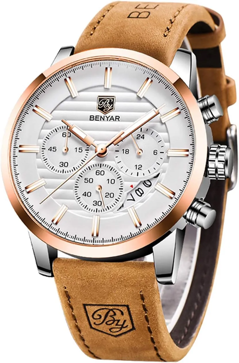 BENYAR Quartz Chronograph Waterproof Watches