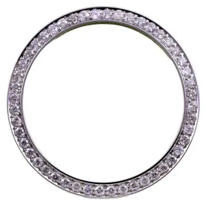 Bezel To Fit Rolex Date 3.75 Carats Mined Diamond All Watch Models
