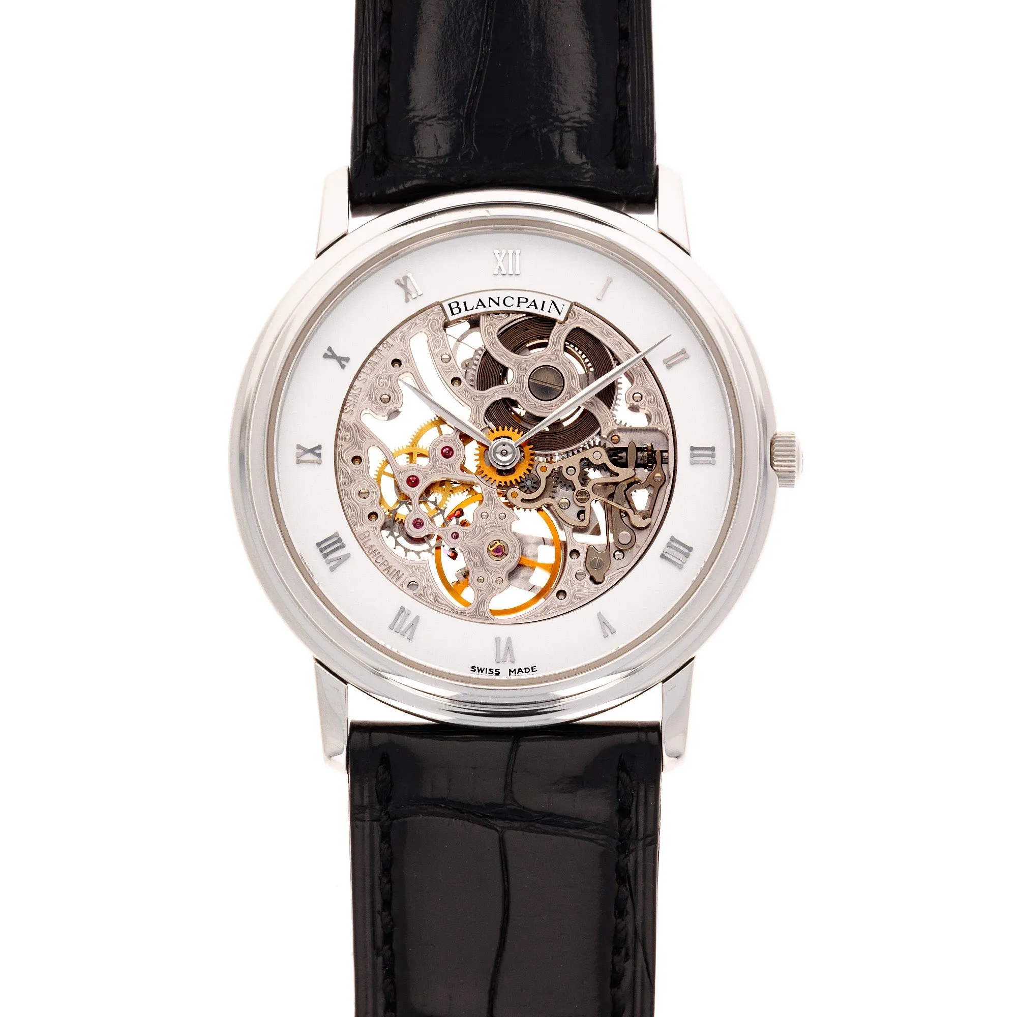 Blancpain Platinum Skeleton Watch Ref. 0021