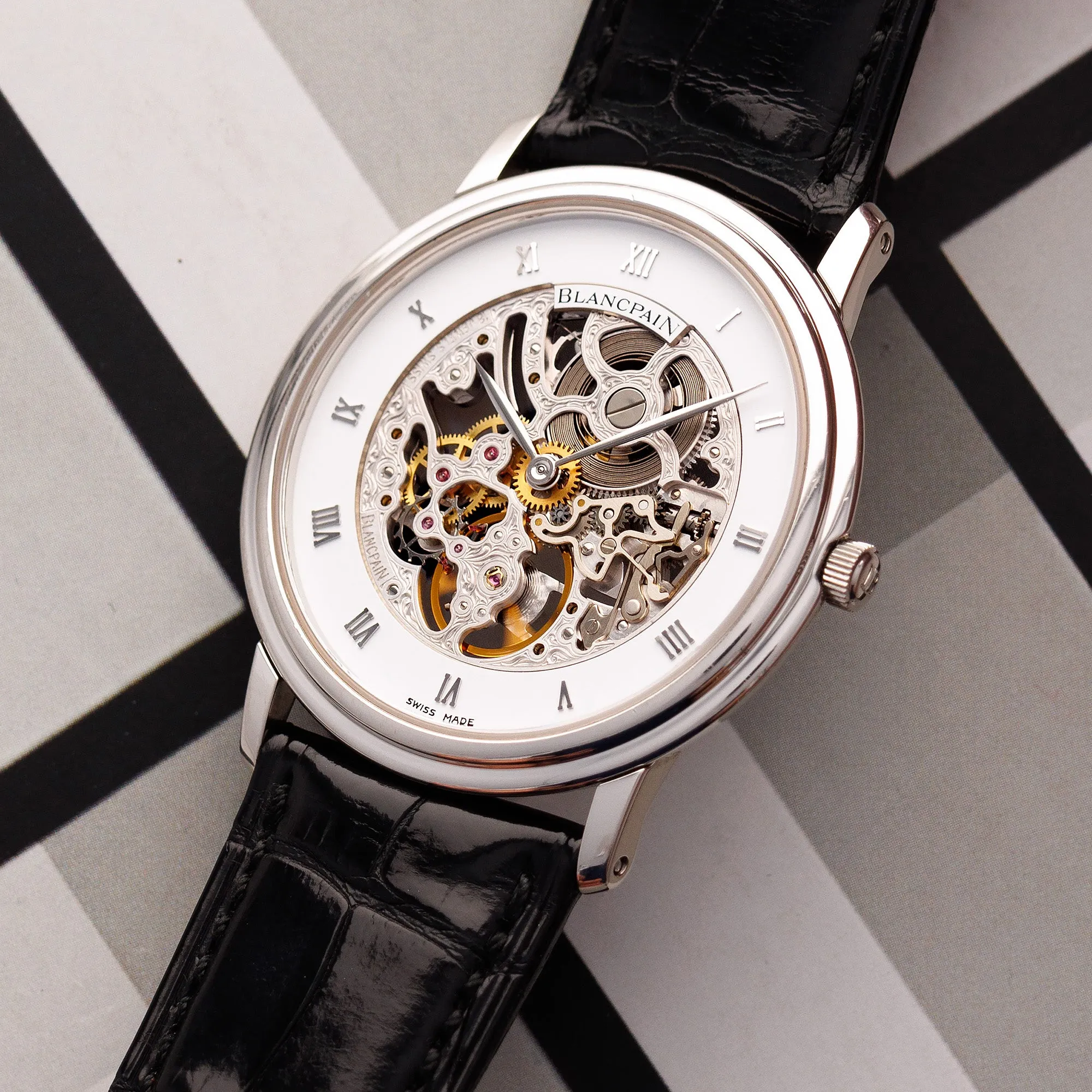 Blancpain Platinum Skeleton Watch Ref. 0021