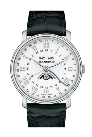 Blancpain Villeret Complete Calender Moonphase Automatic Men's Watch 6676-1127-55B