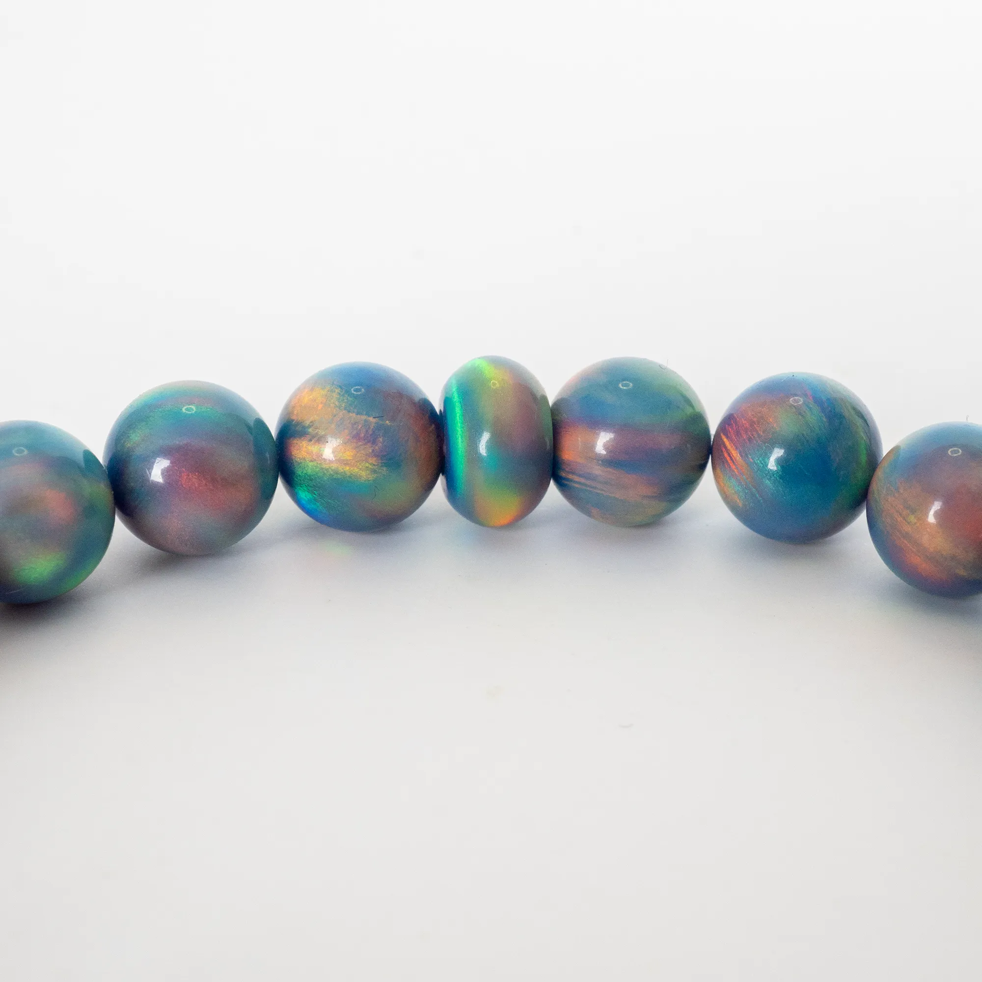Blue Haze Opalescence Beaded Bracelet