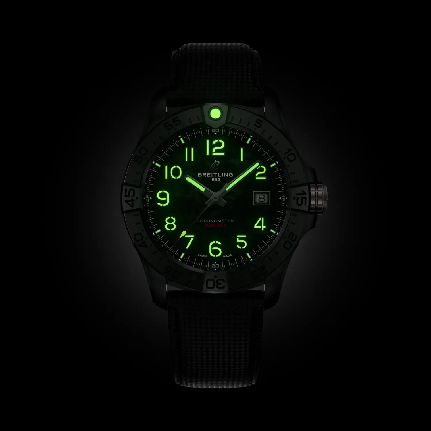 Breitling Avenger Automatic 42 Night Mission Watch with Carbon Dial