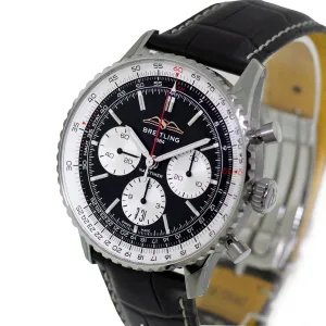 Breitling Navitimer B01 Chronograph 43mm Stainless Steel Black Index Dial AB0138211