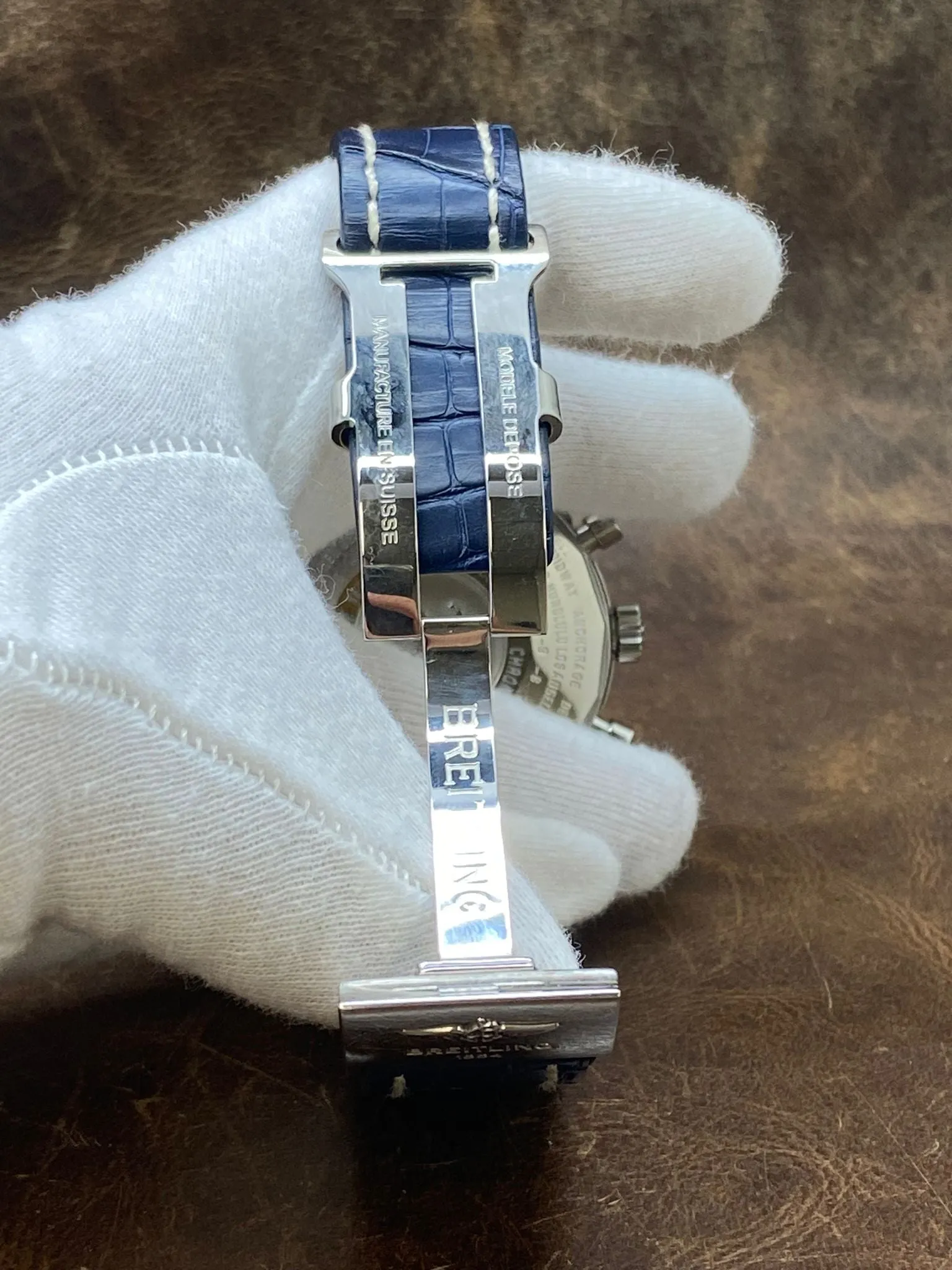 Breitling Navitimer Chronograph 46 GMT A24322121C2P2 Blue Dial Automatic Men's Watch