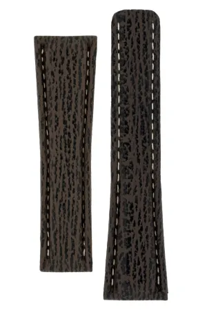 Breitling-Style Shark Deployment Watch Strap in BROWN