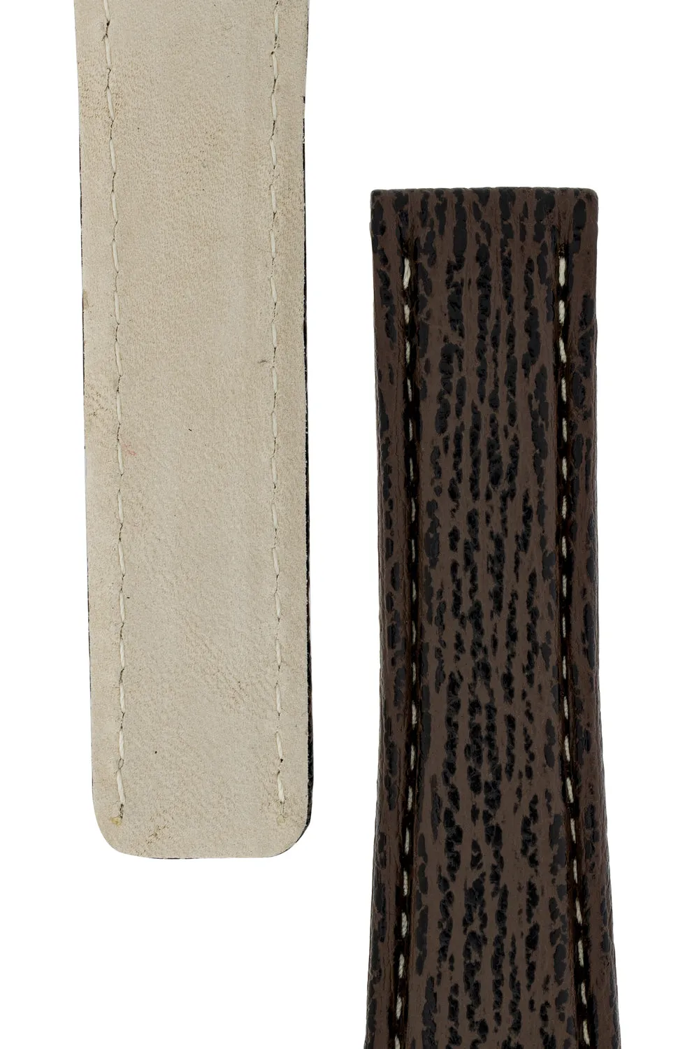 Breitling-Style Shark Deployment Watch Strap in BROWN