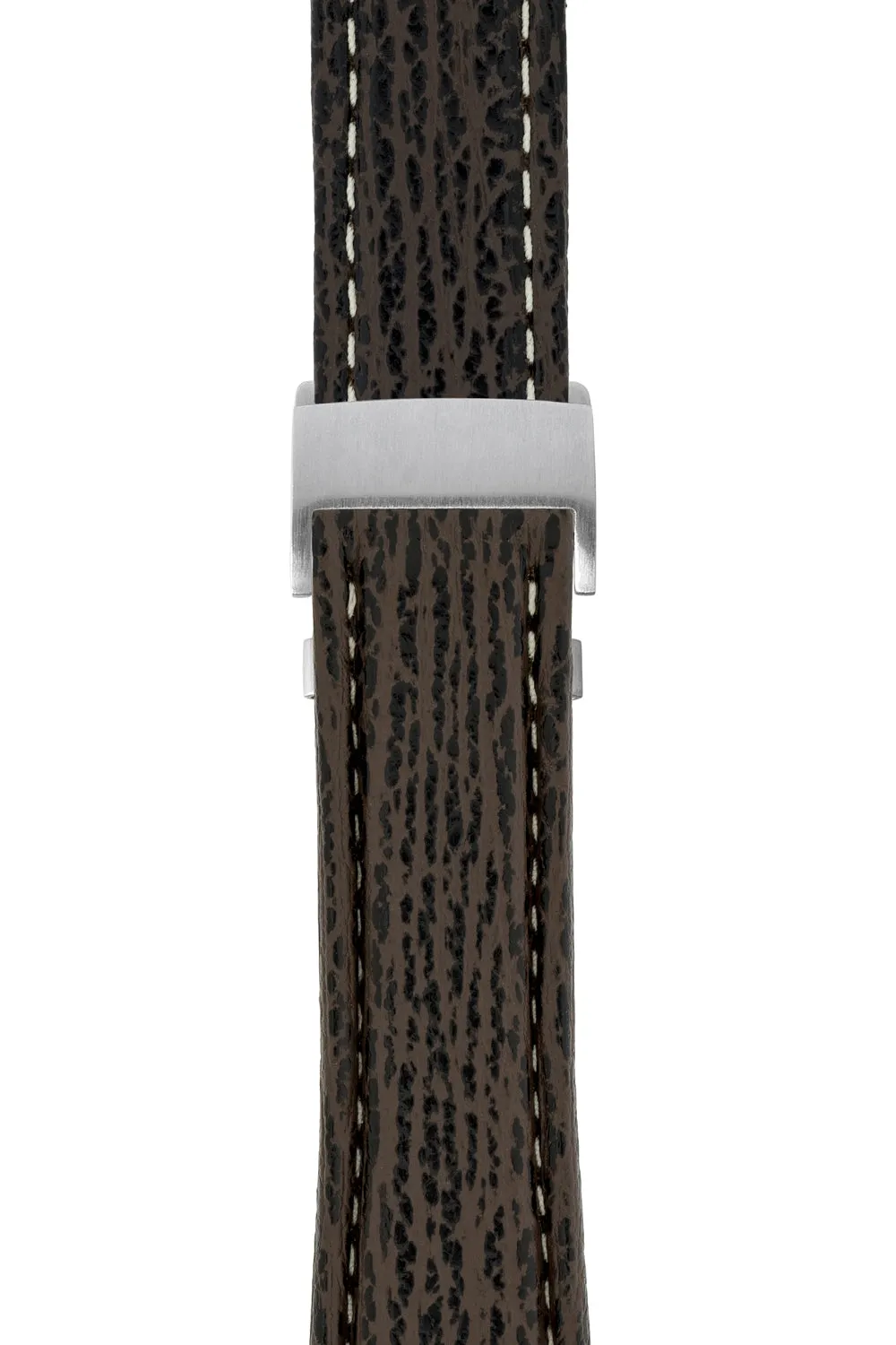Breitling-Style Shark Deployment Watch Strap in BROWN