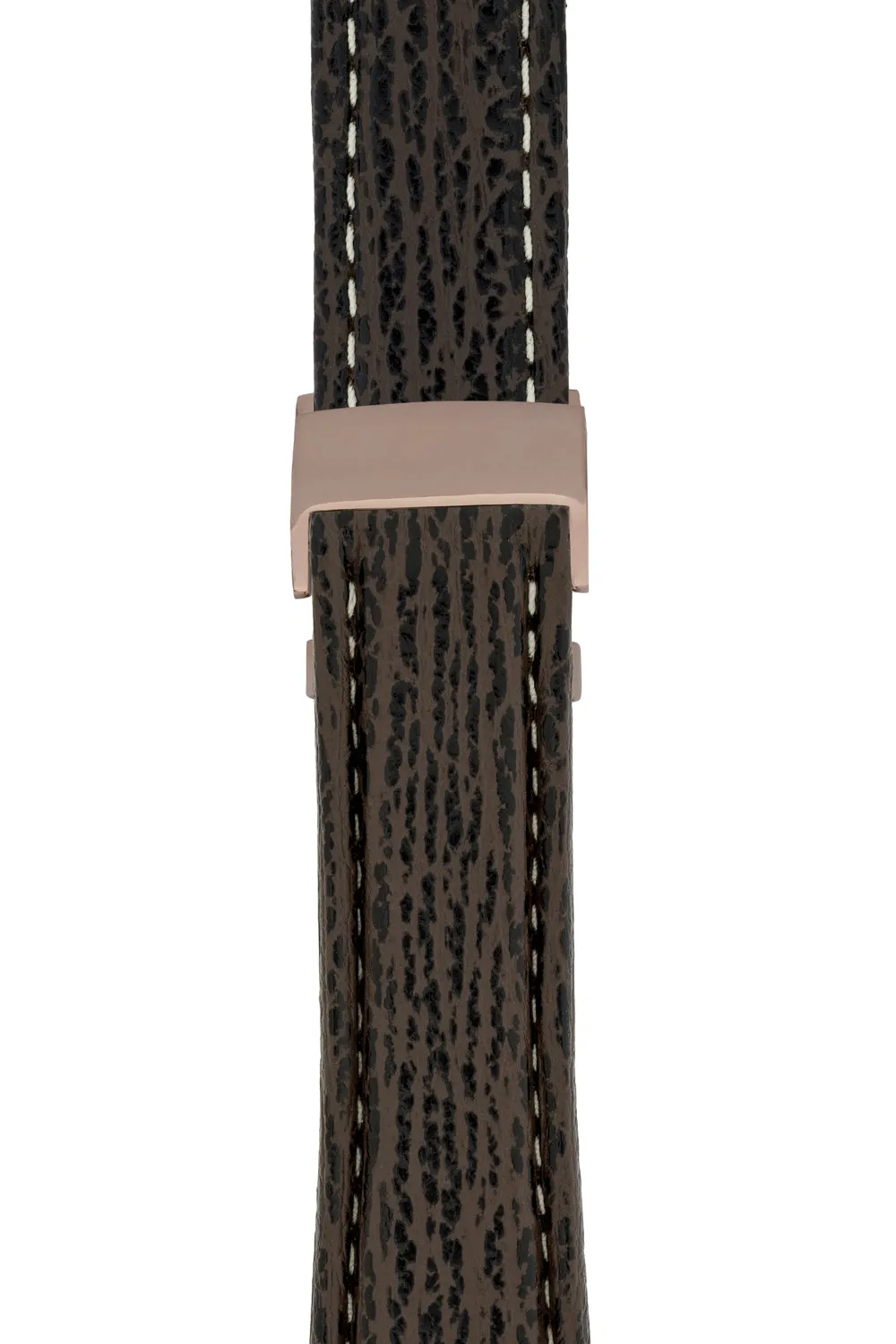 Breitling-Style Shark Deployment Watch Strap in BROWN