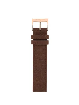 Briston Suede Strap Brown Rose Gold 18mm