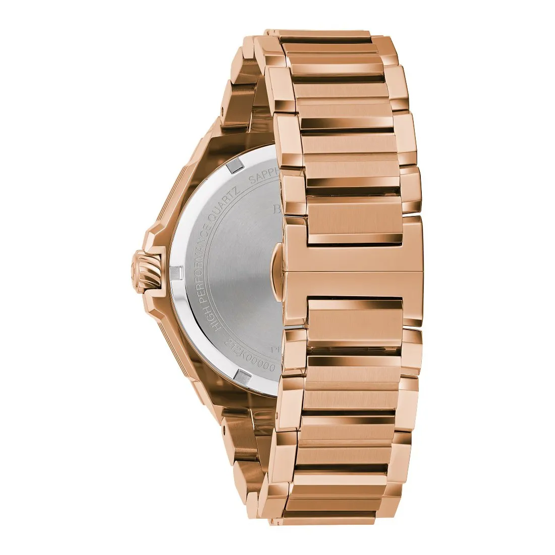 Bulova Precisionist Series X Mens Rose Tone Diamond and Black Dial Watch