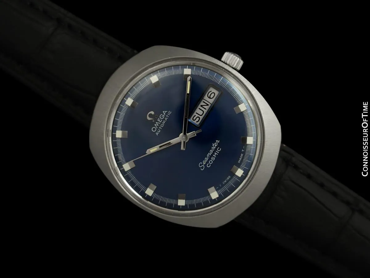 c. 1968 Omega Seamaster Cosmic Vintage Mens Day Date Cal. 752 Automatic Watch - Stainless Steel