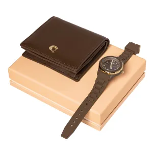 Cacharel CPLN333Y-Set Albane Marron (lady purse & watch)