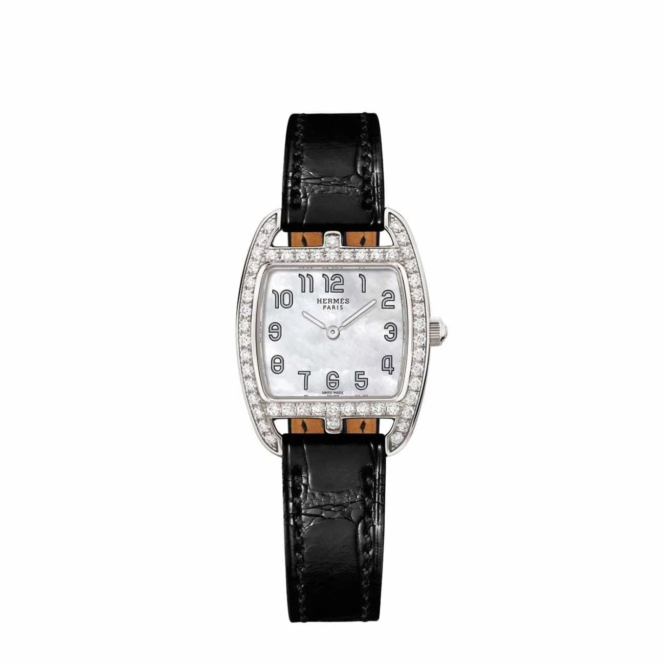 CAPE COD - MOTHER OF PEARL TONNEAU DIAMOND SET SMALL WATCH