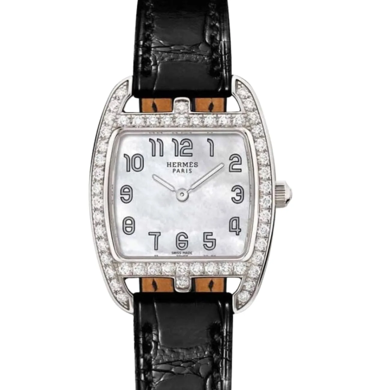 CAPE COD - MOTHER OF PEARL TONNEAU DIAMOND SET SMALL WATCH