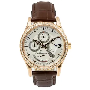 Carl F. Bucherer Manero Retrograde Diamond Bezel 18K Rose Gold 00.10901.03.16.01