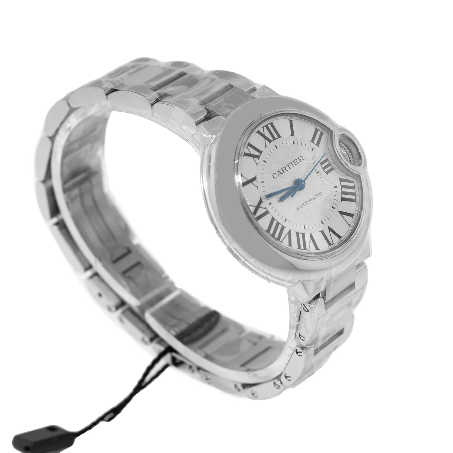 Cartier Ballon Bleu 33mm Stainless Steel Silver Roman Dial WSBB0044