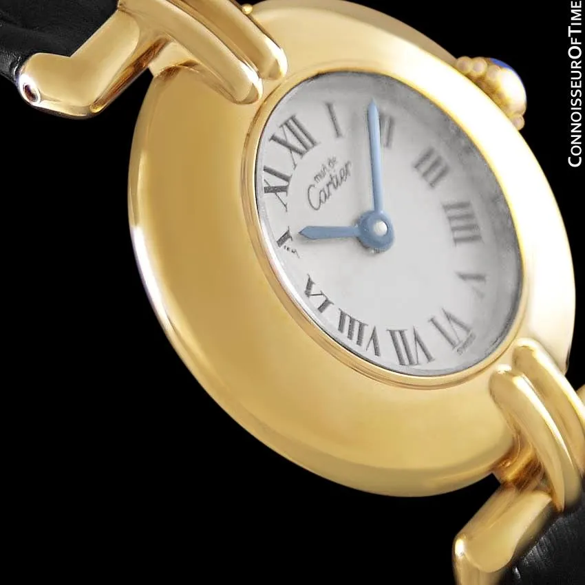 Cartier Colisee Ladies Vendome Vermeil Watch - 18K Gold over Sterling Silver