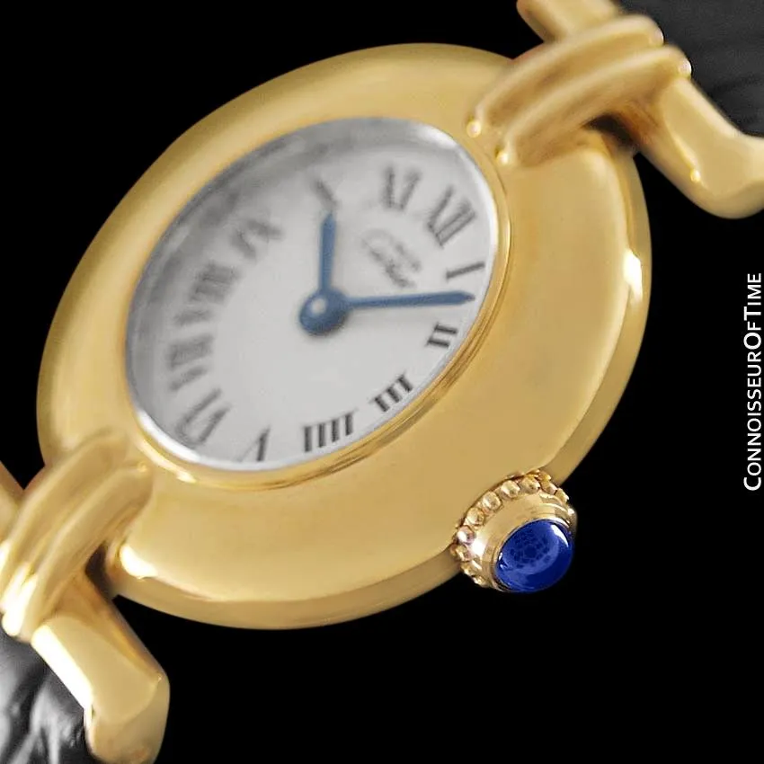 Cartier Colisee Ladies Vendome Vermeil Watch - 18K Gold over Sterling Silver