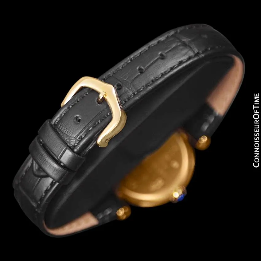Cartier Colisee Ladies Vendome Vermeil Watch - 18K Gold over Sterling Silver
