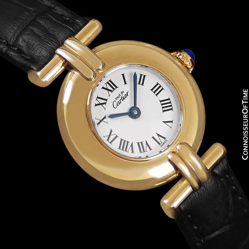 Cartier Colisee Ladies Vendome Vermeil Watch - 18K Gold over Sterling Silver