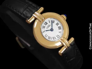 Cartier Colisee Ladies Vendome Vermeil Watch - 18K Gold over Sterling Silver