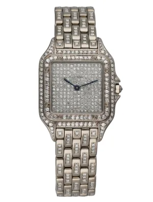 Cartier Panthere 18K White Gold Full Factory Diamonds