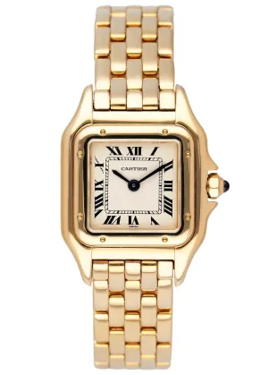 Cartier Panthere W25022B9 18K Yellow Gold Ladies Watch Box Papers