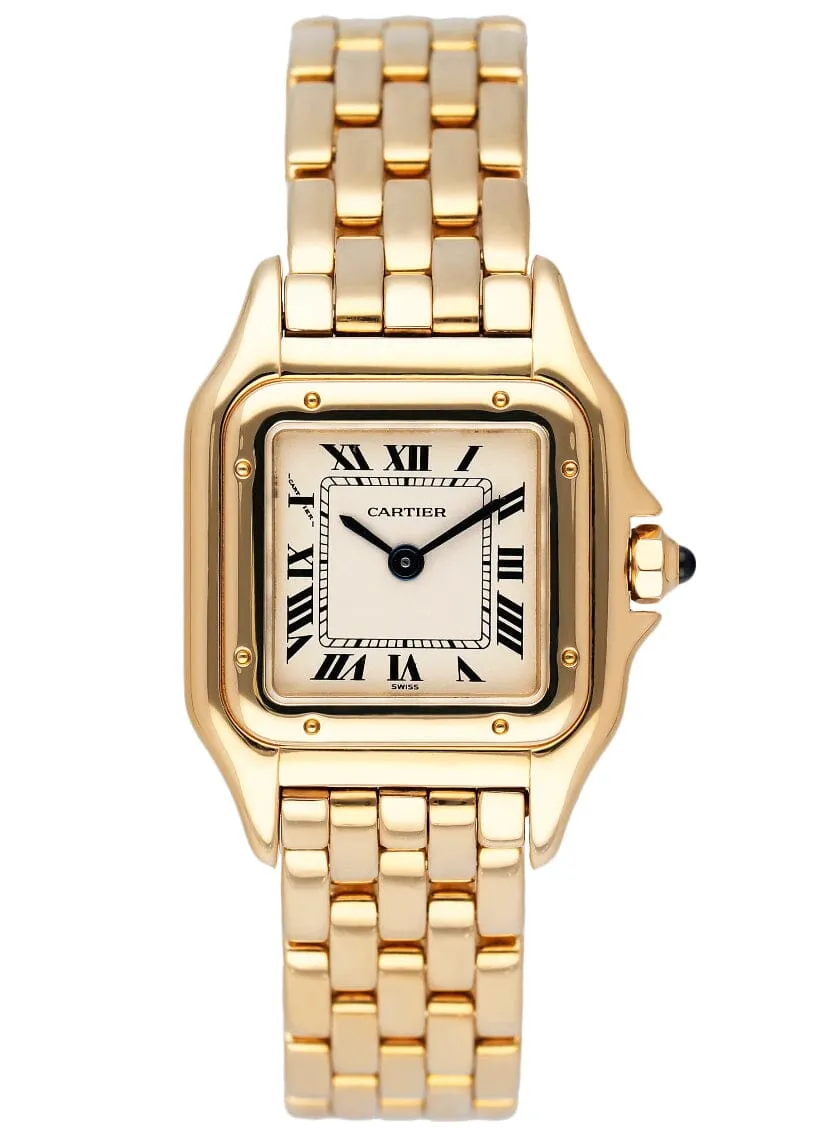 Cartier Panthere W25022B9 18K Yellow Gold Ladies Watch Box Papers