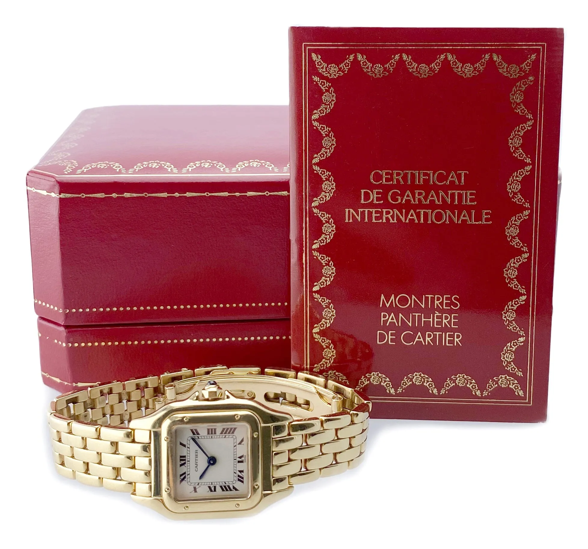 Cartier Panthere W25022B9 18K Yellow Gold Ladies Watch Box Papers