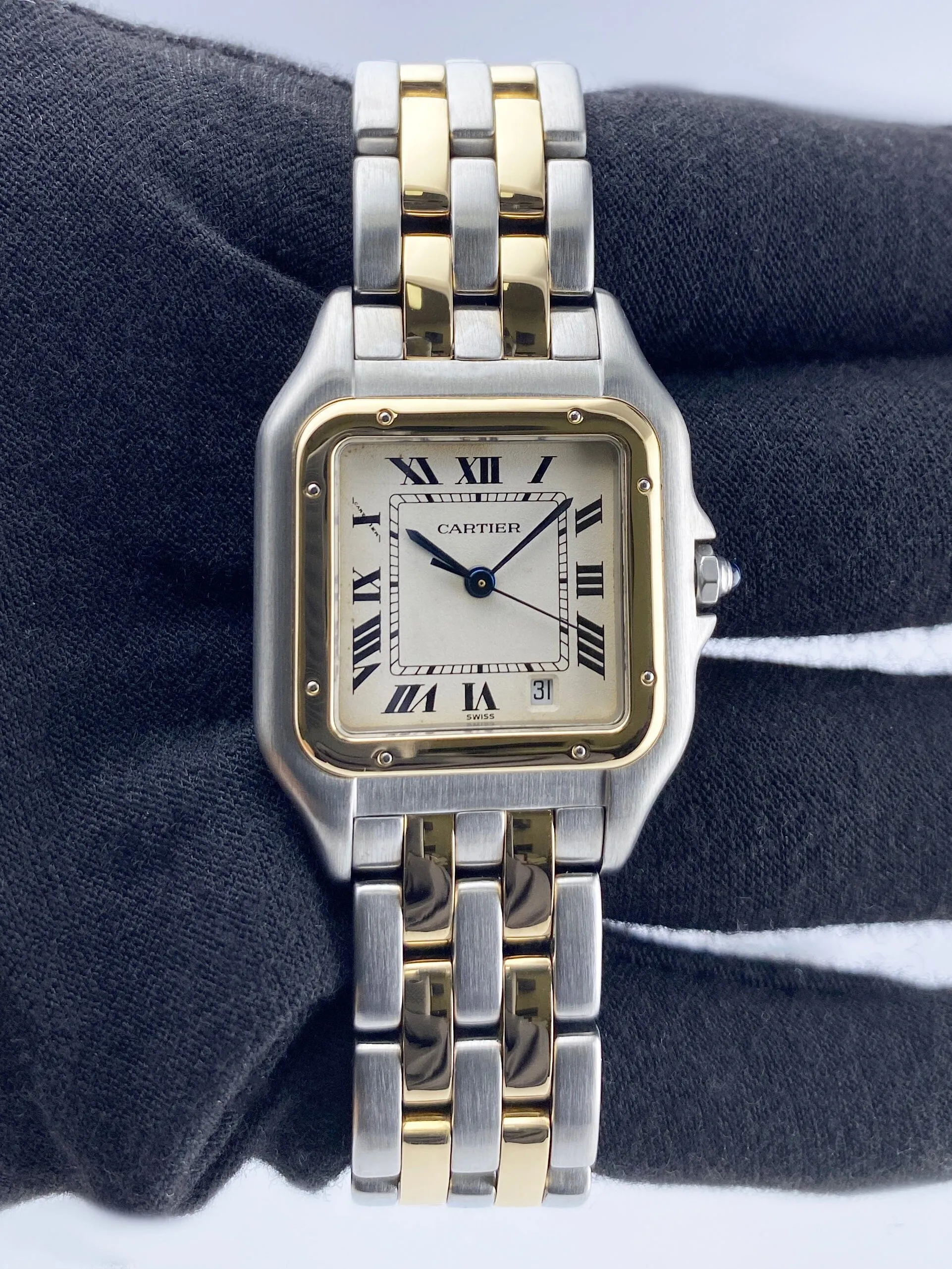 Cartier Panthere W25028B6 Midsize Two Tone Ladies Watch