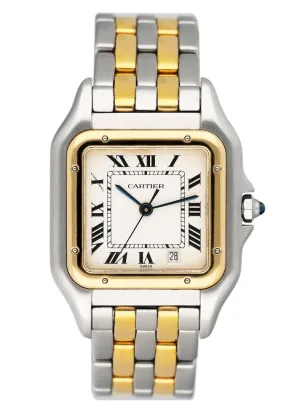 Cartier Panthere W25028B6 Midsize Two Tone Ladies Watch