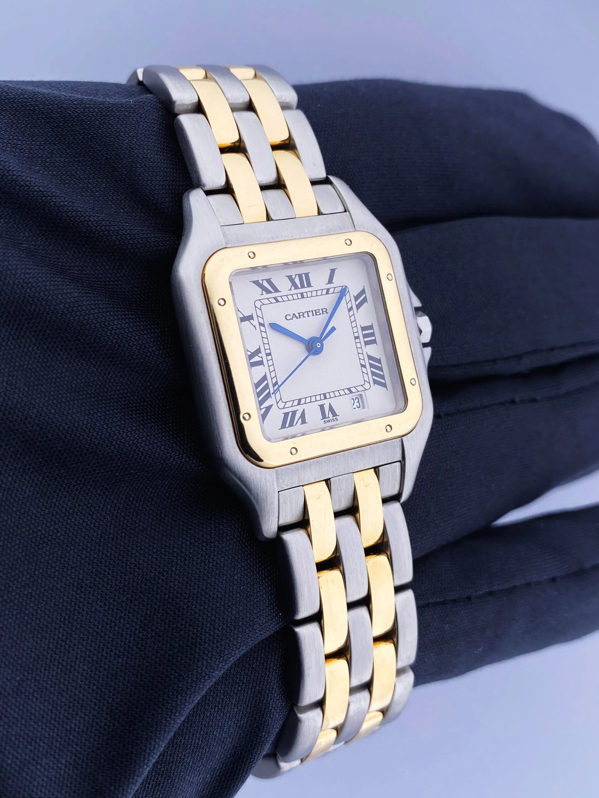 Cartier Panthere W25028B6 Midsize Two Tone Ladies Watch
