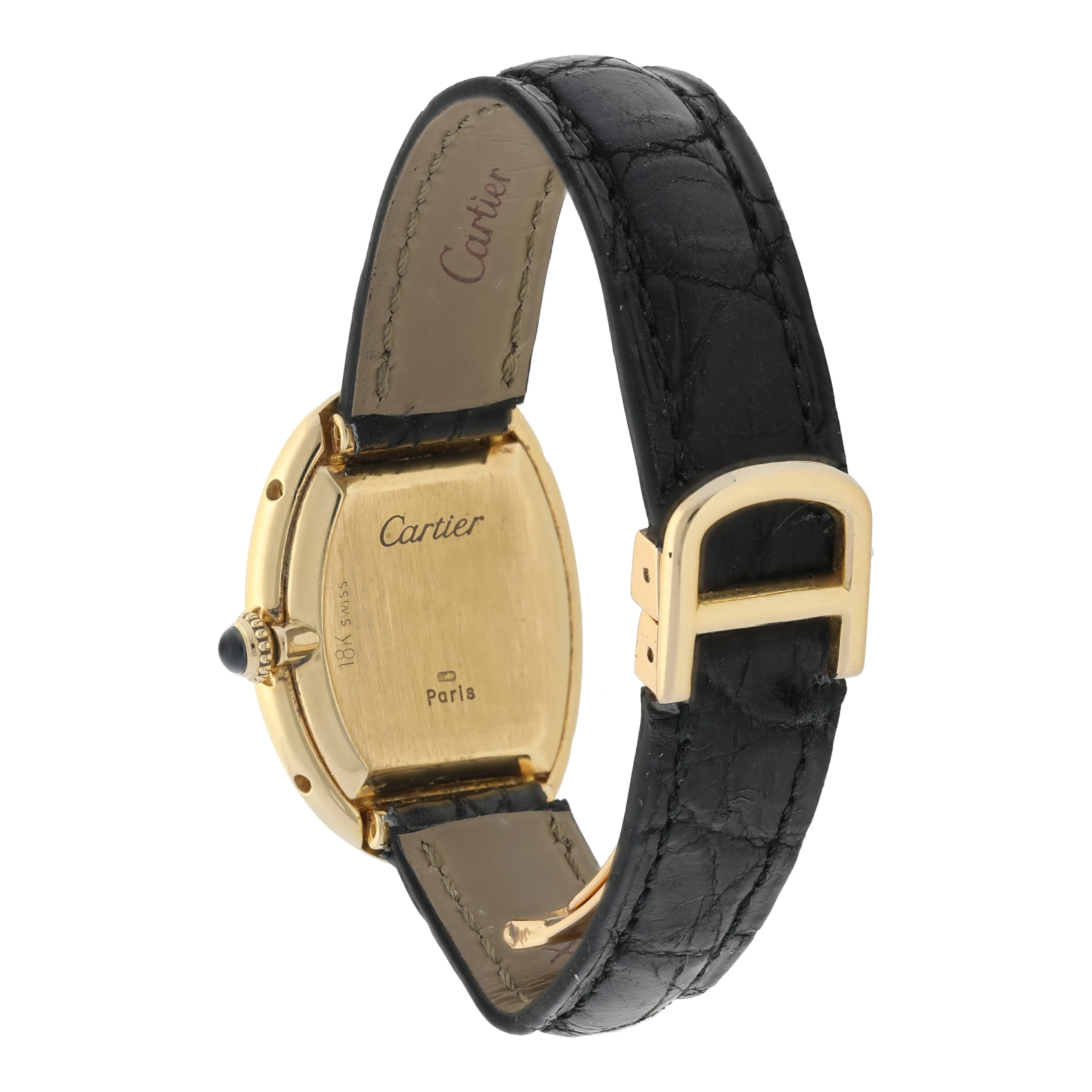Cartier Paris Baignoire 18k Yellow Gold Ladies Watch