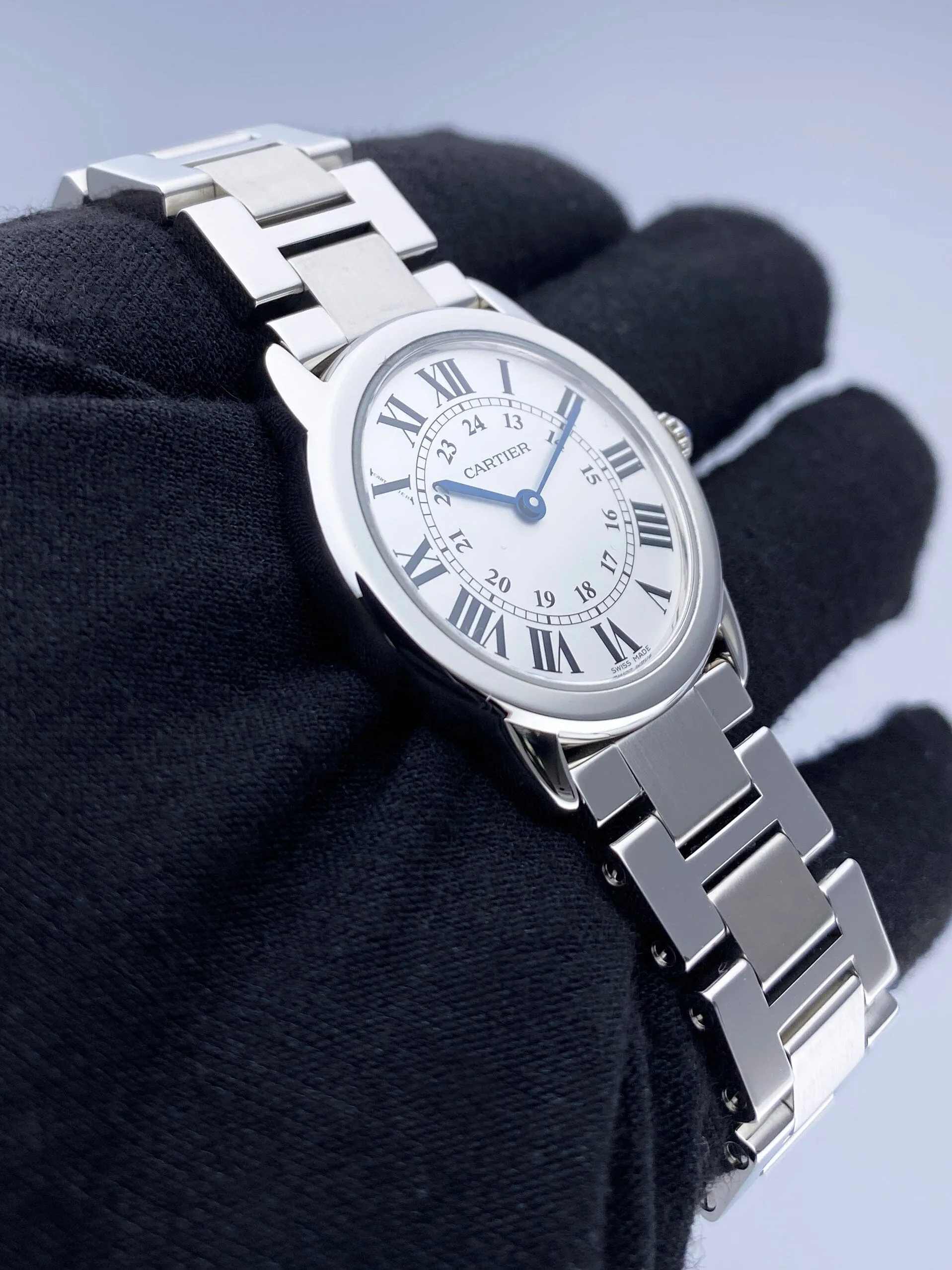 Cartier Ronde Solo W6701004 Silver Dial Steel Ladies Watch