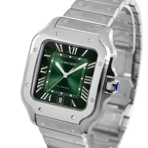 Cartier Santos 40mm Stainless Steel Green Dial WSSA0062