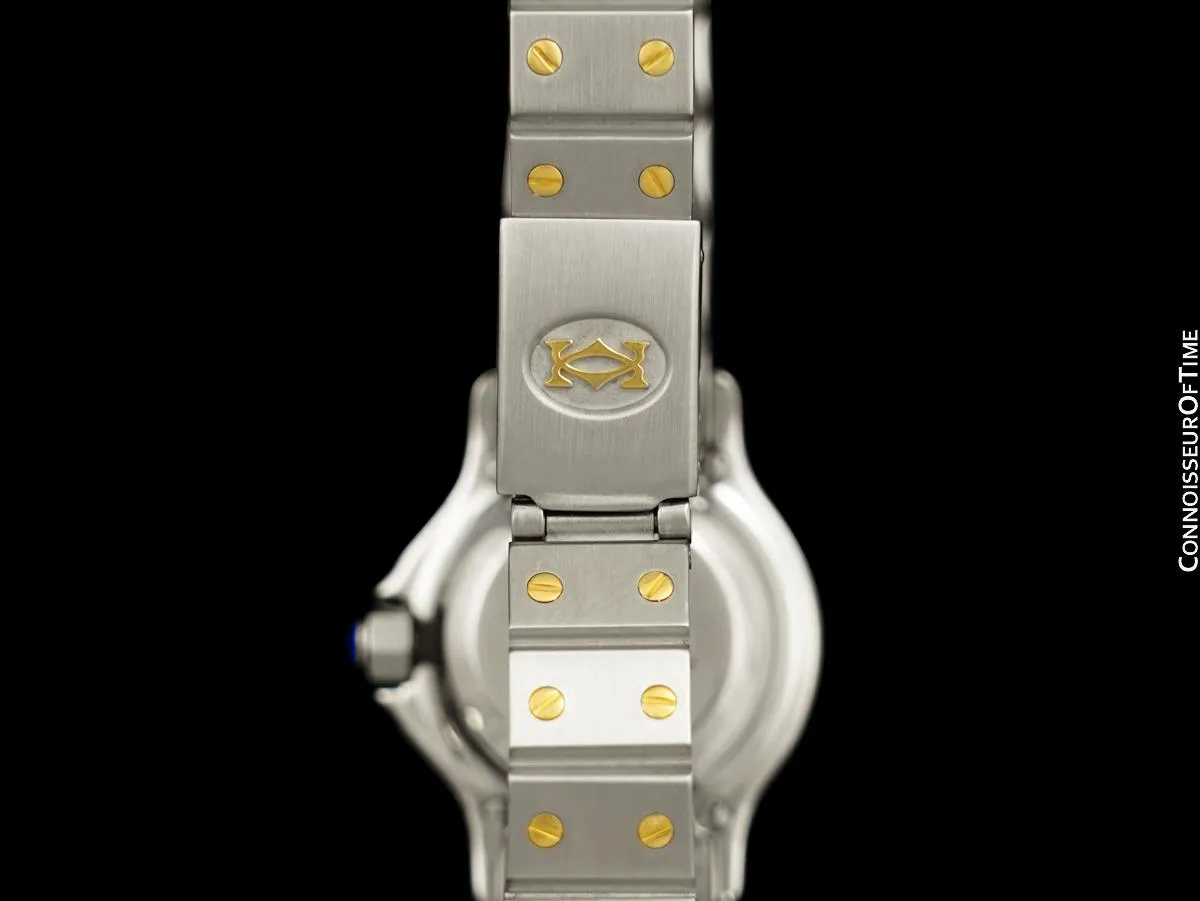 Cartier Santos Octagon Ladies Watch, Automatic - Stainless Steel & 18K Gold