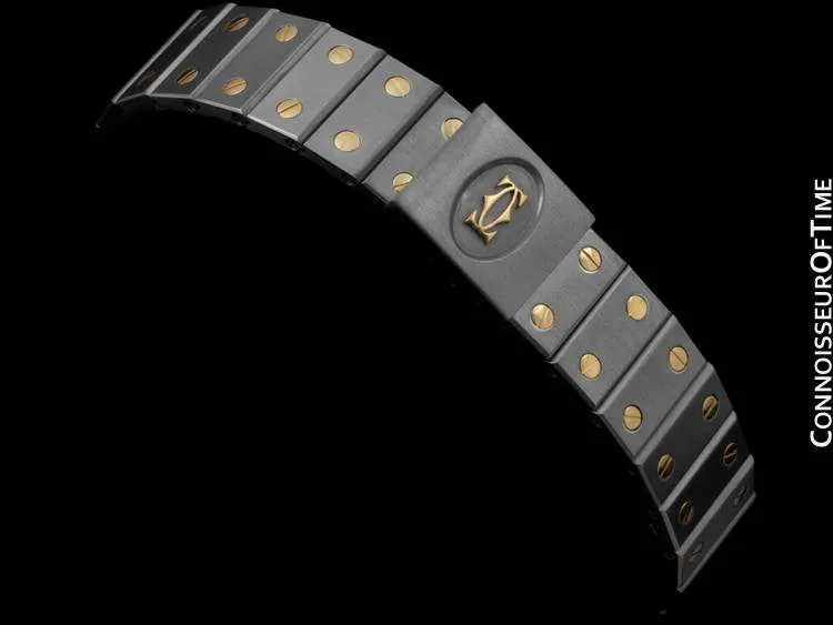 Cartier Santos Octagon Mens Midsize Watch, Automatic - Stainless Steel & 18K Gold