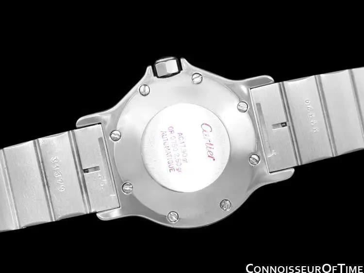 Cartier Santos Octagon Mens Midsize Watch, Automatic - Stainless Steel & 18K Gold